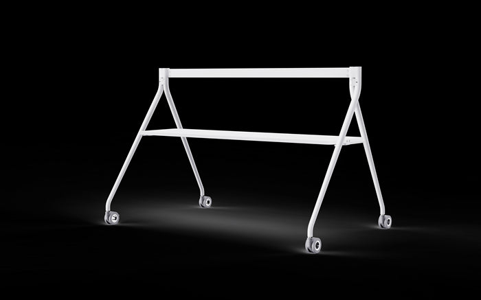 Yealink Floorstand for MeetingBoard 86' with Tray,Perfect fit for Yealink MeetingBoard 86',Wheeled for easy transport Stable, White, EOS Yealink Floorstand for MeetingBoard 86' with Tray,Perfect fit for Yealink MeetingBoard 86',Wheeled for easy transport Stable, White, EOS